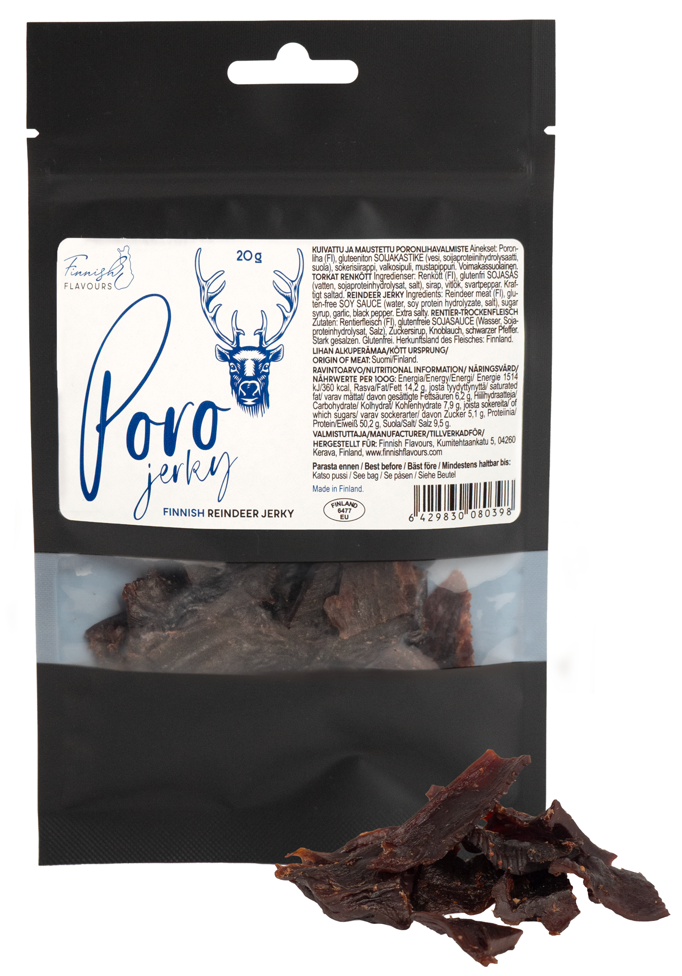 Finnish Flavours Poron kuivaliha 20g